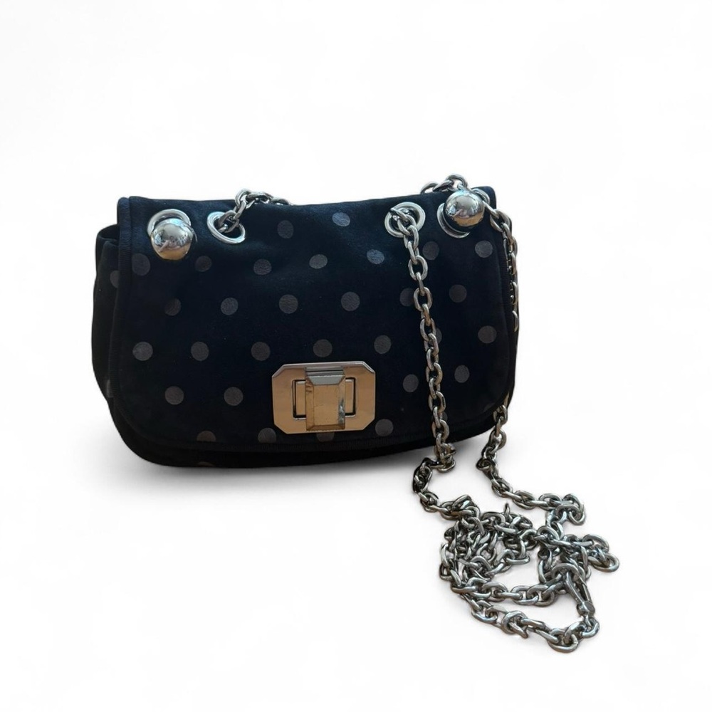 Y2K Black Suede Crossbody Bag Juicy Couture
